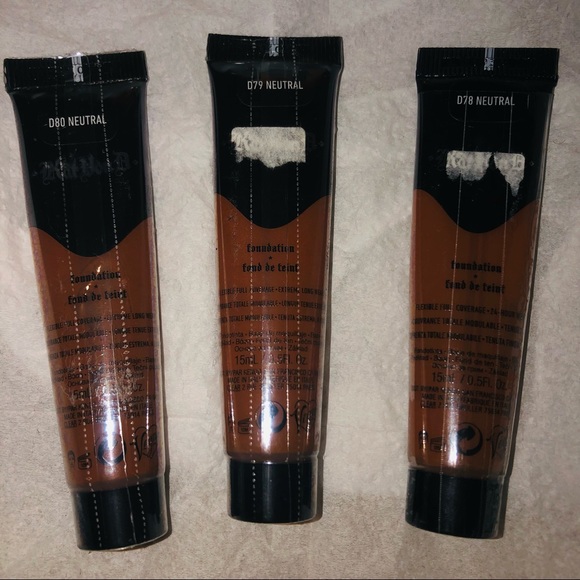 (3)15mL tubes of KAT VON D Lock it Flexible Full-Coverage 24HR Wear Foundation - Picture 9 of 11